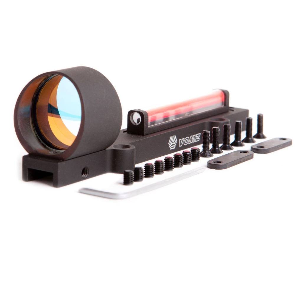 1X28 Circle Red Dot Fiber Collimeter Reflex Scope 11mm Shotgun